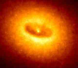 Photo eines schwarzen Loches